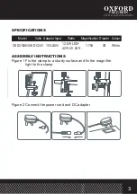 Preview for 3 page of Oxford PRECISION OXD-316-2630K Operator'S Manual