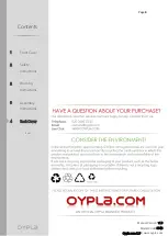 Preview for 4 page of OYPLA DIY 3546 User Manual