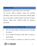 Preview for 3 page of OZtrail CAM-A072-F Owner'S Manual