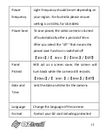 Preview for 15 page of OZtrail CAM-A072-F Owner'S Manual