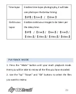 Preview for 21 page of OZtrail CAM-A072-F Owner'S Manual