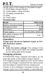 Preview for 5 page of P.I.T. PH20-2.4A Operation Manual