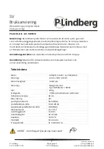 Preview for 25 page of P.Lindberg 9049036 Manual