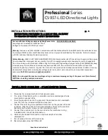 Preview for 7 page of P. M. Lighting Professional CS9300-LED Installation Manual