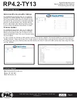 Preview for 6 page of PAC RP4.2-TY13 Manual