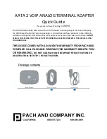 Preview for 1 page of PACH & COMPANY AATA2 Quick Manual