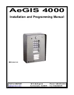 PACH & COMPANY AeGIS 4000 Installation And Programming Manual preview