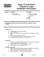 Preview for 17 page of Pacific energy SUPER 27 SPECTRUM Installation And Operating Instructions Manual