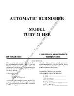 Pacific FURY 21 HSB Operating & Maintenance Instructions preview