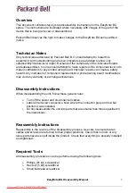 Preview for 3 page of Packard Bell EasyNote BG46 Disassembly Manual