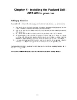 Preview for 10 page of Packard Bell GPS 400 User Manual