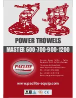 Preview for 148 page of PACLITE Equipment MASTER 600 Operating Manual