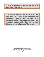 Preview for 25 page of PAJ EASY Finder 2.0 User Manual