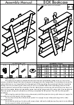 Preview for 1 page of pakoworld BOX Bookcase Assembly Manual