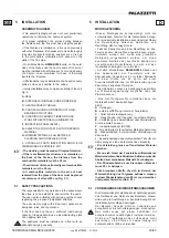 Preview for 23 page of Palazzetti monoblocco termopalex bs300 Instructions For Use And Maintenance Manual