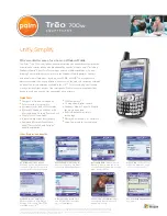 Palm 700w - Treo Smartphone 60 MB Specifications preview