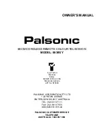 Preview for 1 page of Palsonic 6830GY Owner'S Manual