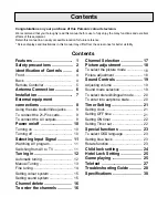 Preview for 2 page of Palsonic 7610WSPF Owner'S Manual