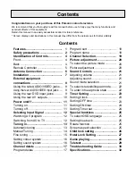 Preview for 2 page of Palsonic MODEL 7600WS 1 Owner'S Manual