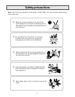 Preview for 4 page of Palsonic MODEL 7600WS 1 Owner'S Manual