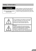 Preview for 3 page of Palsonic PT3250P Instruction Manual