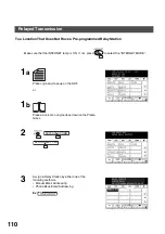 Preview for 110 page of Panasonic 3000 Operating Instructions Manual