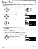 Preview for 26 page of Panasonic 52DL52 - PT - 52" CRT TV Operating Instructions Manual