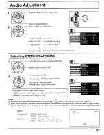 Preview for 37 page of Panasonic 52DL52 - PT - 52" CRT TV Operating Instructions Manual