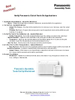 Preview for 26 page of Panasonic AccuPulse EYFLA7 Quick Manual