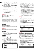 Preview for 20 page of Panasonic AccuPulse QP Low Noise Series Operating Instructions Manual