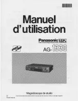 Preview for 35 page of Panasonic AG-1330 Operating Instructions Manual