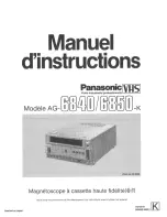 Preview for 11 page of Panasonic AG-6840P Operating Instructions Manual