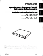 Panasonic AG-BS300P Operating Instructions Manual preview