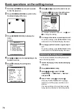 Preview for 74 page of Panasonic AG-HPG10E Operating Instructions Manual