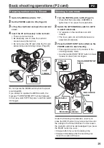 Preview for 25 page of Panasonic AG-HVX200PJ Operating Instructions Manual