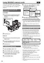 Preview for 32 page of Panasonic AG-HVX200PJ Operating Instructions Manual