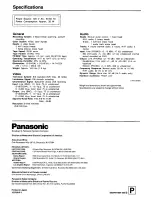 Preview for 20 page of Panasonic AG-MD830P Operating Instructions Manual