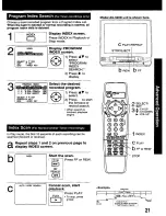 Preview for 21 page of Panasonic AG513 - VCR/MONITOR Operating Instructions Manual