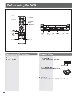 Preview for 24 page of Panasonic AG520VDH - COMB. DVD/VCR/TV Operating Instructions Manual