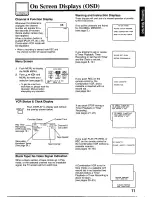 Preview for 11 page of Panasonic AG527 - VCR/MONITOR Operating Instructions Manual