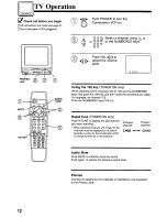 Preview for 12 page of Panasonic AG527 - VCR/MONITOR Operating Instructions Manual