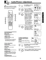 Preview for 13 page of Panasonic AG527 - VCR/MONITOR Operating Instructions Manual