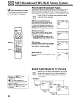 Preview for 24 page of Panasonic AG527 - VCR/MONITOR Operating Instructions Manual