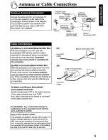 Preview for 5 page of Panasonic AG527D - COMBINATION VCR Operating Instructions Manual