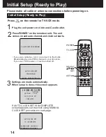 Preview for 14 page of Panasonic AG527DVDE - DVD/VCR/MONITOR Operating Instructions Manual