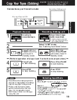 Preview for 19 page of Panasonic AG527DVDE - DVD/VCR/MONITOR Operating Instructions Manual