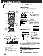 Preview for 20 page of Panasonic AG527DVDE - DVD/VCR/MONITOR Operating Instructions Manual