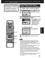 Preview for 31 page of Panasonic AG527DVDE - DVD/VCR/MONITOR Operating Instructions Manual