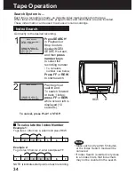 Preview for 34 page of Panasonic AG527DVDE - DVD/VCR/MONITOR Operating Instructions Manual