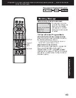 Preview for 43 page of Panasonic AG527DVDE - DVD/VCR/MONITOR Operating Instructions Manual